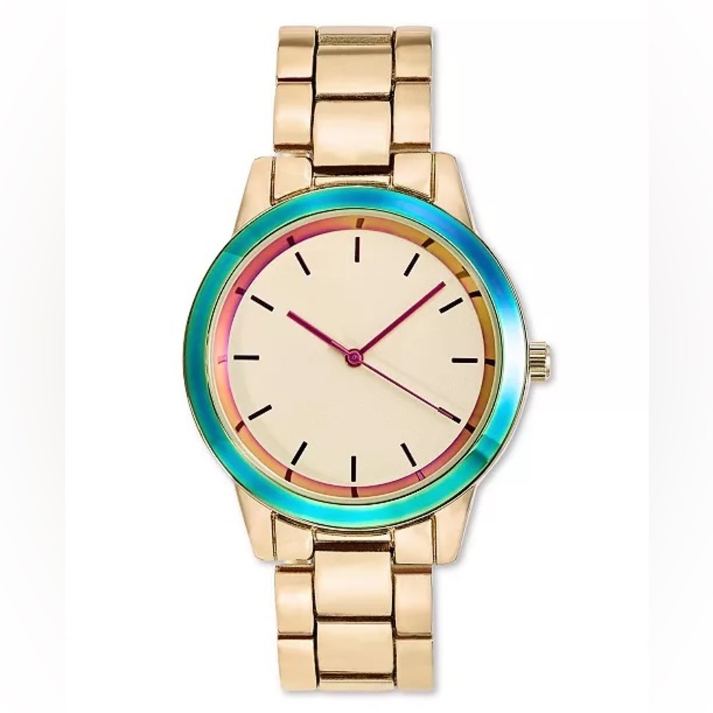 NIB Women's Gold-Tone Bracelet Watch